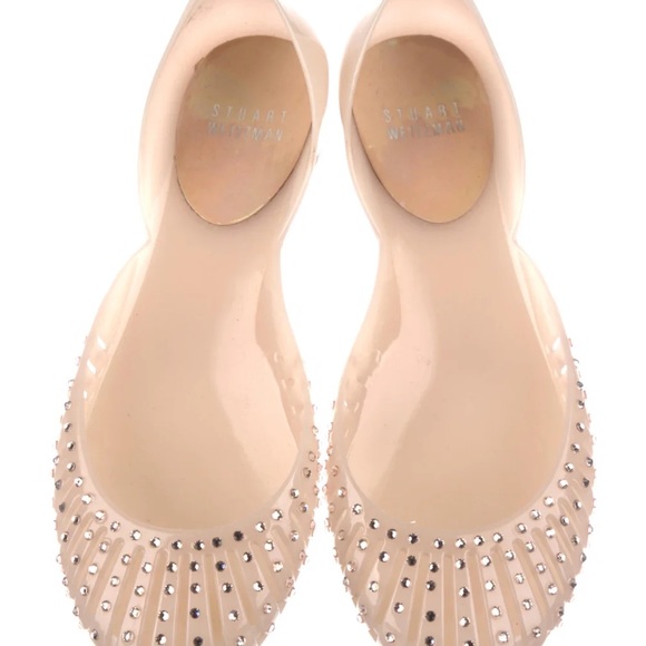 Stuart Weitzman Crystal Ballet Flats – Size 6, Elegant Sparkle - Picture 1 of 4